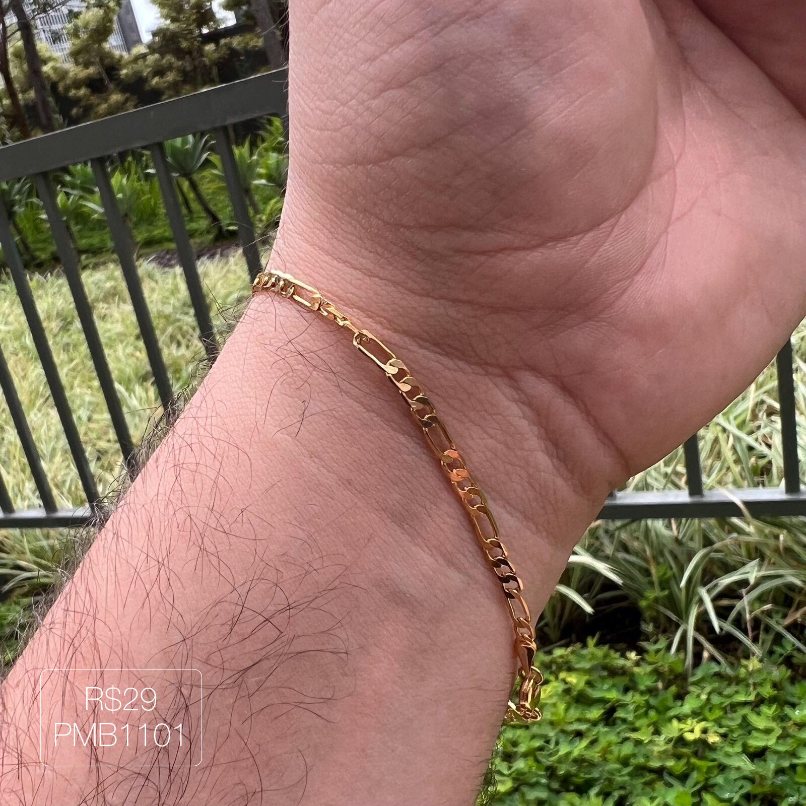 Pulseira Masculina Elo 3X1 (Pp)